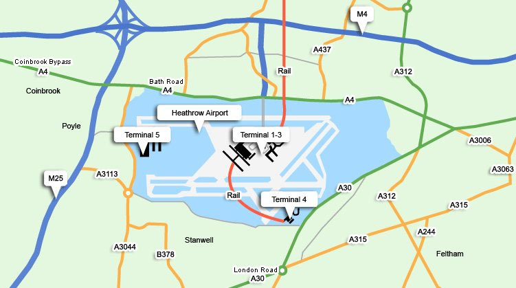 London Heathrow Map
